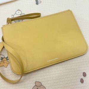 Mansur Gavriel Mustard Wristlet